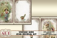 Vintage Kids Junk Journal,Digital paper Product Image 4