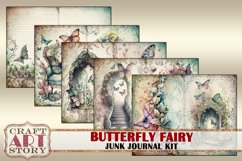 Butterfly fairy Junk Journal Pages,Floral printables papers Product Image 3