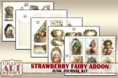 Strawberry fairy Junk Journal Pages,scrapbook papers ADDON Product Image 3