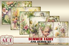 Summer Fairy Junk Journal Pages,scrapbook papers Product Image 3