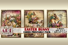 Vintage Easter Bunny Collage picture cards Atc ACEO Product Image 3