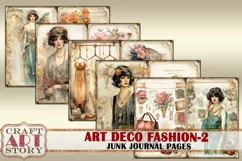 Art Deco fashion Lady Junk Journal Kit part 2 Product Image 3