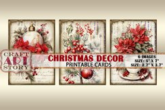 Christmas Decor picture collage cards atc,xmas decoupage Product Image 3