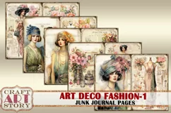 Art Deco fashion Lady Junk Journal Kit part 1 Product Image 3