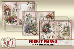 Forest Fairy fantasy Junk Journal Pages,fairies papers-2 Product Image 3