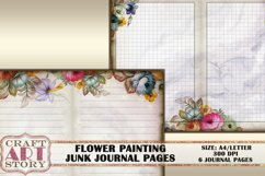 Flower painting Junk Journal Pages,picture collage Product Image 3