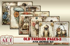 Old fashion Victorian Lady Junk Journal Kit part 3 Product Image 3
