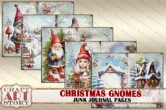 Christmas gnomes Junk Journal Pages,winter printables Product Image 3