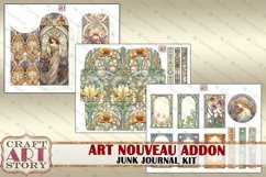 Art Nouveau Junk Journal Pages ADDON,Elegance 1900s Product Image 3