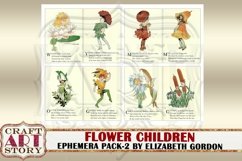 Flower Children Ephemera Pack-2,flower girls Printable kit Product Image 3