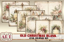Vintage Old Christmas Blank Junk Journal Kit,Printable Product Image 3