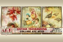 Vintage Thanksgiving fall junk journal cards,digital Autumn Product Image 3