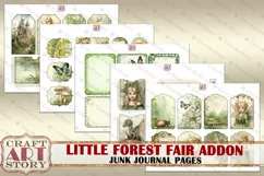 Little Forest Fairy fantasy Junk Journal Pages ADDON,fairies Product Image 3
