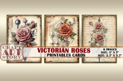 Victorian shabby chic roses,picture cards Atc ACEO-2 Product Image 3