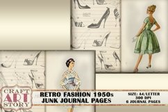 Retro fashion 1950s Junk Journal Pages,picture collage Product Image 3
