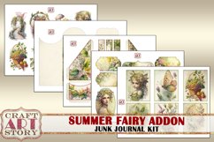 Summer Fairy Junk Journal Pages,scrapbook papers ADDON Product Image 3