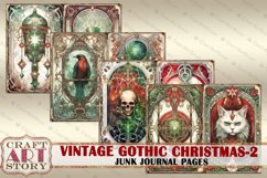 Vintage Gothic Christmas-2 Junk Journal Pages,magic Product Image 3