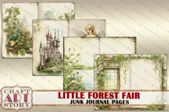 Little Forest Fairy fantasy Junk Journal Pages,fairies Product Image 3