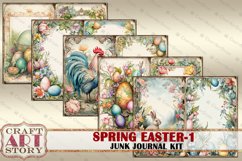 Vintage Spring Easter junk journal Kit,Digital picture Product Image 3
