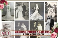 Vintage Wedding old Photo,ephemera album 1940-1950,digital Product Image 3