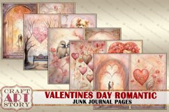Valentines Day romantic Junk Journal Kit printable,scrapbook Product Image 3