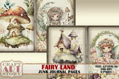 Fairy Land junk journal Pages,picture collage Product Image 3