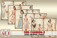 Retro 50s fashion Junk Journal Pages part 3 Product Image 3