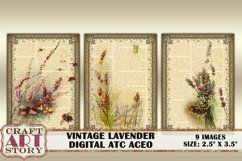 Vintage LAVENDER Digital Collage Sheetscollage sheets,Cards Product Image 3
