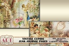 Vintage Cupids Junk Journal Hans Zatzka,Printable Digital Product Image 5