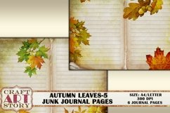 Autumn leaves Junk Journal Kit-5,picture collage Product Image 3
