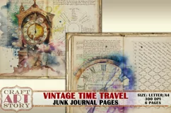 Grunge junk fantasy journal Pages,Time Travel,antique papers Product Image 3