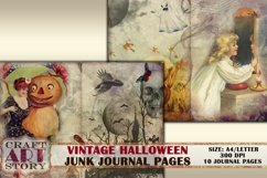Vintage Halloween digital witch junk journal kit Product Image 3