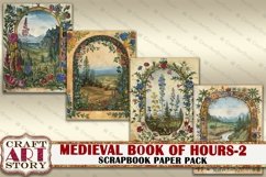 Medieval Illuminated Manuscript Book of Hours journal pages Product Image 3