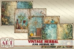 Vintage Herbal Junk Journal Pages-2,scrapbook Herb Witch Product Image 3
