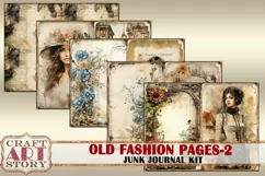 Old fashion Victorian Lady Junk Journal Kit part 2 Product Image 3