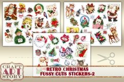 Vintage stickers set,fussy cuts Printable,Christmas-2 Product Image 3