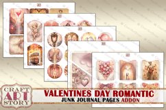 Valentines Day romantic Junk Journal Kit ADDON printable Product Image 3