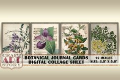Botanical Journal Cards,Digital paper Product Image 3
