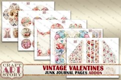 Vintage Valentines Junk Journal Kit ADDON printable Product Image 3