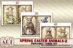 Vintage Spring Easter printable cards set-2 printables Product Image 3