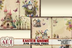 Spring Easter Gnome junk journal Pages,picture collage Product Image 3