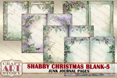 Vintage Shabby Christmas Blank-5 Junk Journal Kit,poinsettia Product Image 3