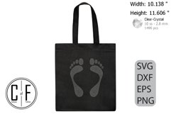 Foot Print Rhinestone Template Product Image 3