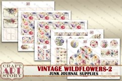 Vintage Wildflowers junk journal Supplies-2,Botanical Product Image 3
