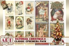 Vintage Victorian Christmas Ephemera Pack-3,Santa images Product Image 3