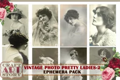Vintage digital Photo PRETTY LADIES,edwardian women old Product Image 4