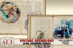 Astrology junk journal Pages printable,zodiac collage kit Product Image 3
