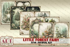 Little Forest Fairy fantasy Junk Journal Pages-2,fairies Product Image 3
