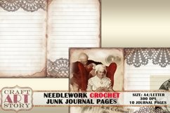 Vintage Needlework CROCHET Junk Journal Printable Pages Product Image 3