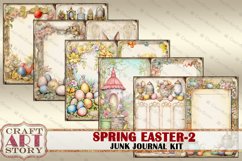 Vintage Spring Easter-2 junk journal Kit,Digital picture Product Image 3